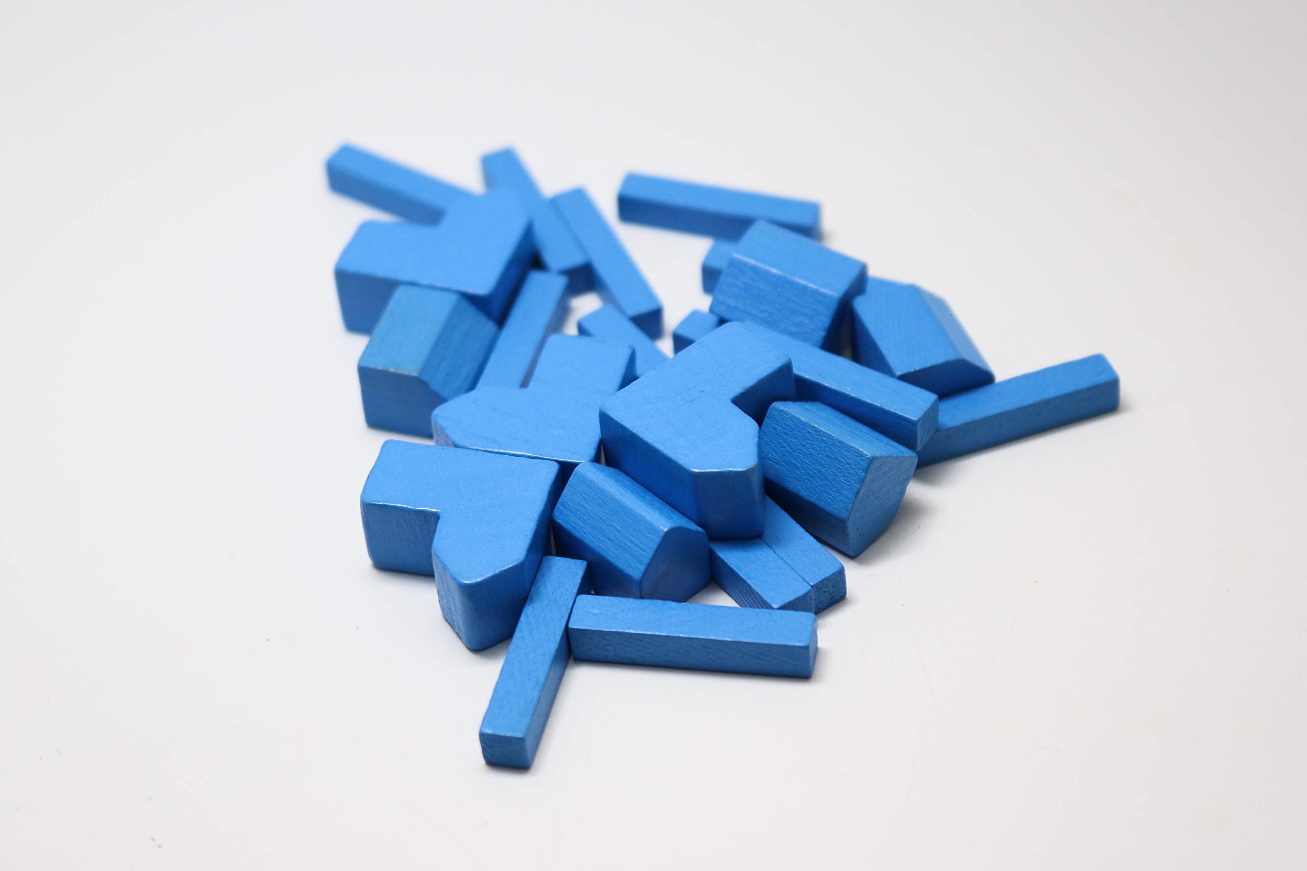 Amazon.com: YorksGamePieces Baby Blue Wood Replacement Pieces for
